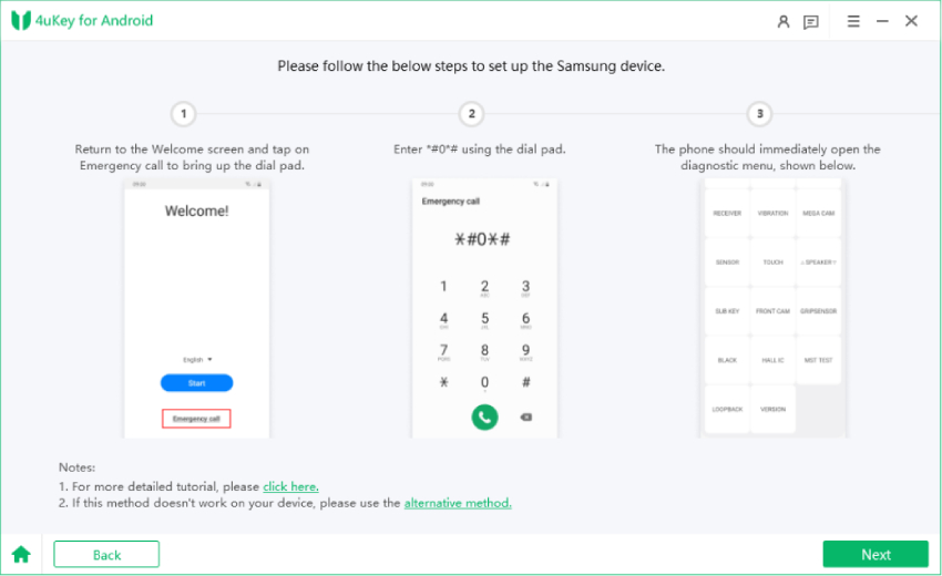 frp bypass samsung with pc-enter into diagnostic mode