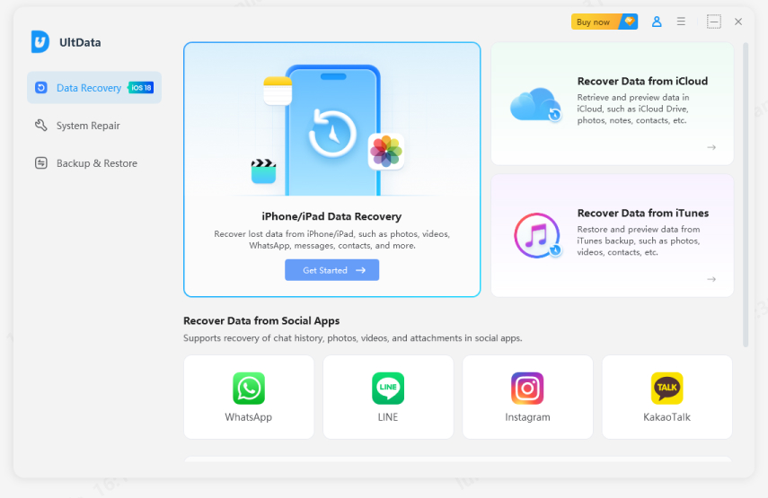 launch ios recovery