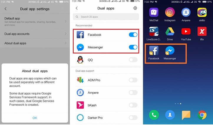 dual app miui 10