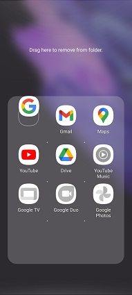 remove google widget
