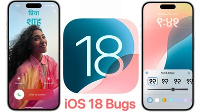 ios 18 bugs