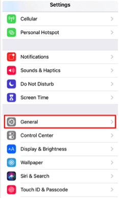 switch to general