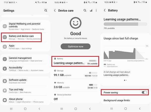 turn off power mode