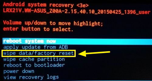 xiaomi wipe data factory reset